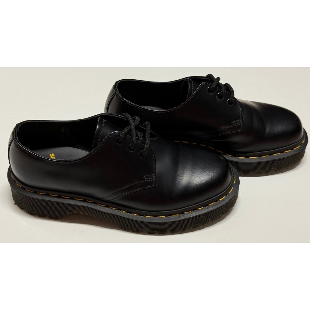 Dr. Martens 8053 Black Smooth Leather Platform 5-Eye Oxford Shoes‎ Women 6 21084